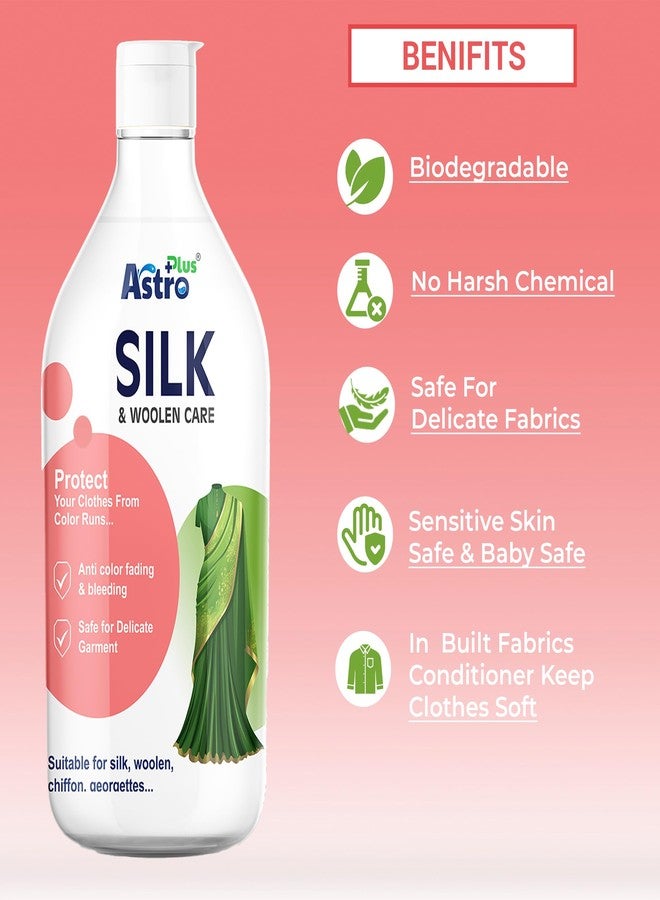 ASTRO PLUS + Astro Plus+ Silk & Woolen Care Washing Liquid - 500ML | Delicate Detergent for Silk Saree & Woolen Clothes Wash at Home - Image 5