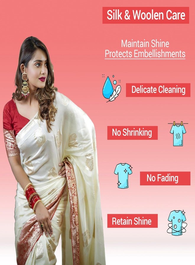 ASTRO PLUS + Astro Plus+ Silk & Woolen Care Washing Liquid - 500ML | Delicate Detergent for Silk Saree & Woolen Clothes Wash at Home - Image 3