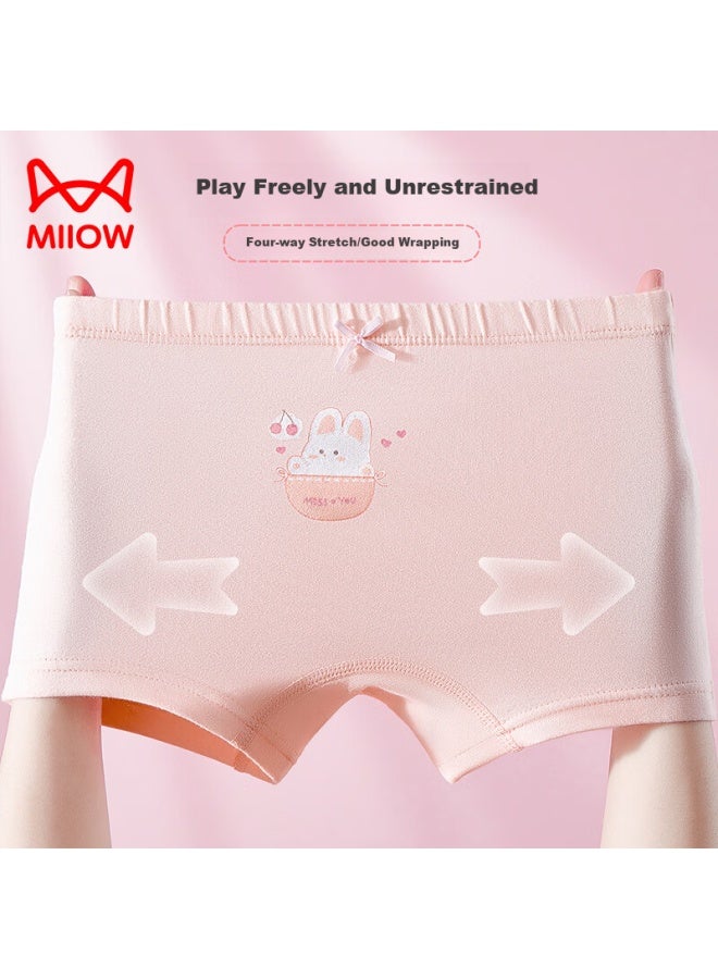MIIOW Girls' Cotton Shorts Baby Square Pants 6-pack - Image 3