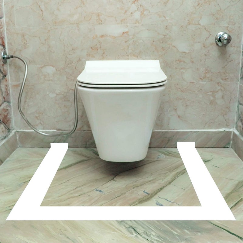 Globe Tech Vastu Tapes For Vastu Dosh Remedy For Bathroom & Entrance 02 Inch Width x 25 Meters Length (White) - Image 1