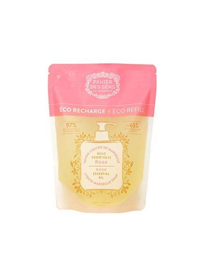 PANIER DES SENS Rose Liquid Hand Soap Refills Liquid Marseille Soap Made In France 97% Natural 2X 169Floz/500Ml  - Image 3