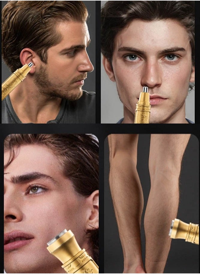INSENSE - Gold nose hair trimmer rechargeable small shaving nose hair trimmer electric mini nose hair trimmer waterproof washable trimmer - Image 1