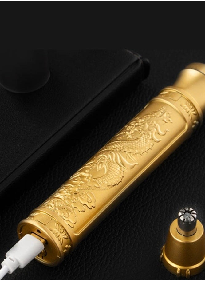 INSENSE - Gold nose hair trimmer rechargeable small shaving nose hair trimmer electric mini nose hair trimmer waterproof washable trimmer - Image 1