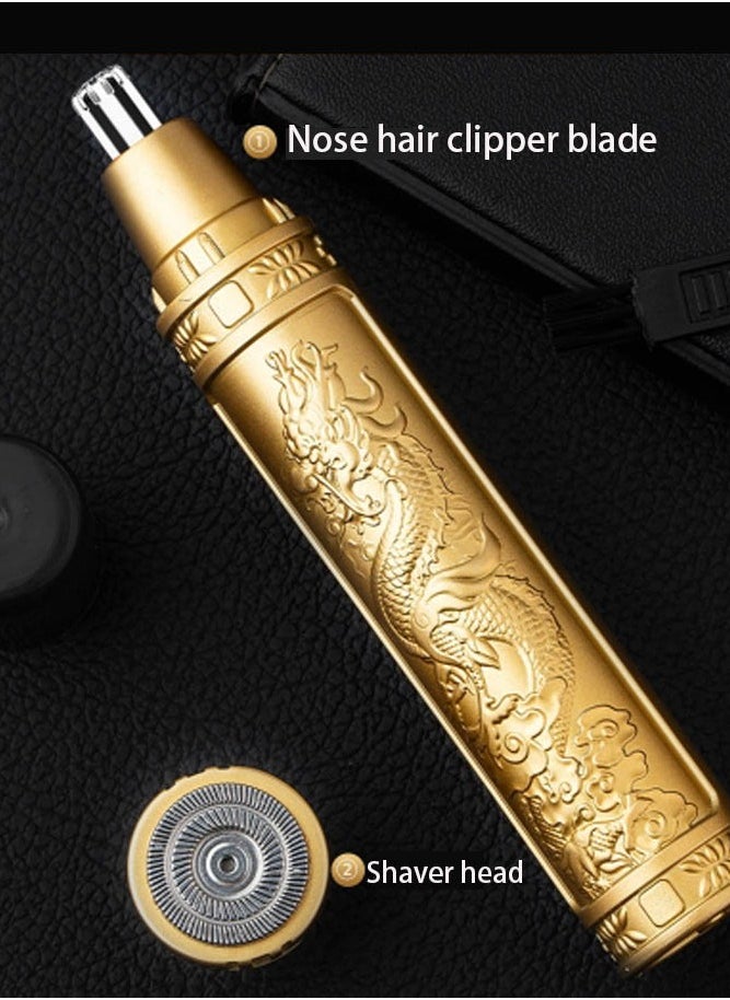 INSENSE - Gold nose hair trimmer rechargeable small shaving nose hair trimmer electric mini nose hair trimmer waterproof washable trimmer - Image 1