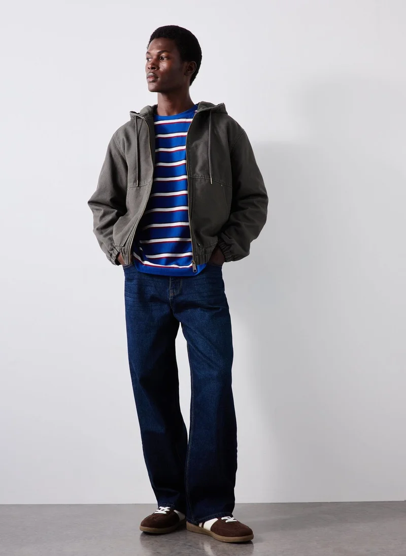ماتلان Cobalt Blue Striped T-Shirt
