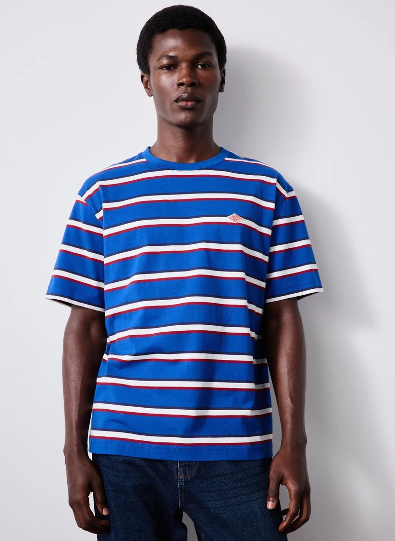ماتلان Cobalt Blue Striped T-Shirt
