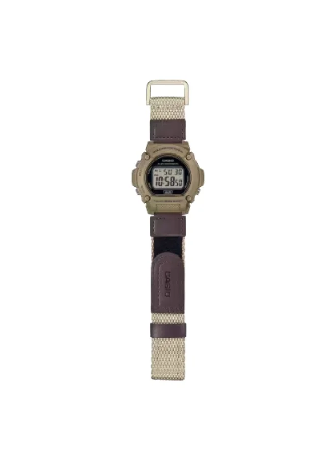 كاسيو Men's Cloth Digital Watch W-219HB-5AVDF - 47.1 mm