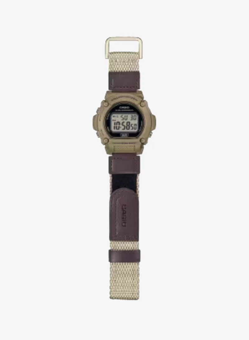 Casio Men's Cloth Digital Watch W-219HB-5AVDF - 47.1 mm