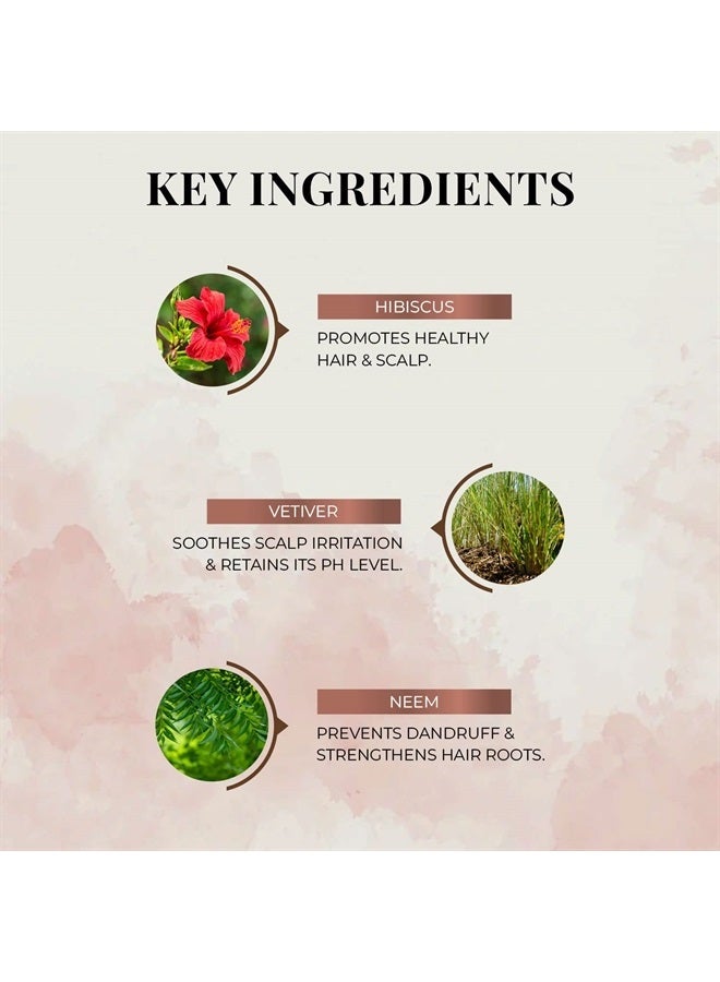 Just Herbs شامبو مضاد للقشرة بروتين الصويا العضوي مع النيم، الكركديه والليسيثين لجميع أنواع الشعر، خالي من الكبريتات والبارابين - 200 مل - Image 4