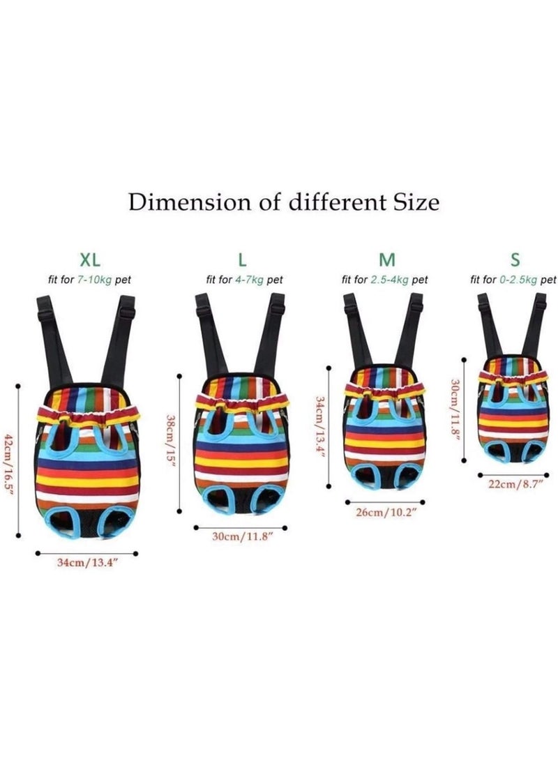 GGOOT Puppy Sling,Cat Sling Pet Dog Carrier Backpack Mesh Camouflage Outdoor Travel Products Breathable Shoulder Handle Bags For Small Dog Cats(Blue,XL) - Image 2