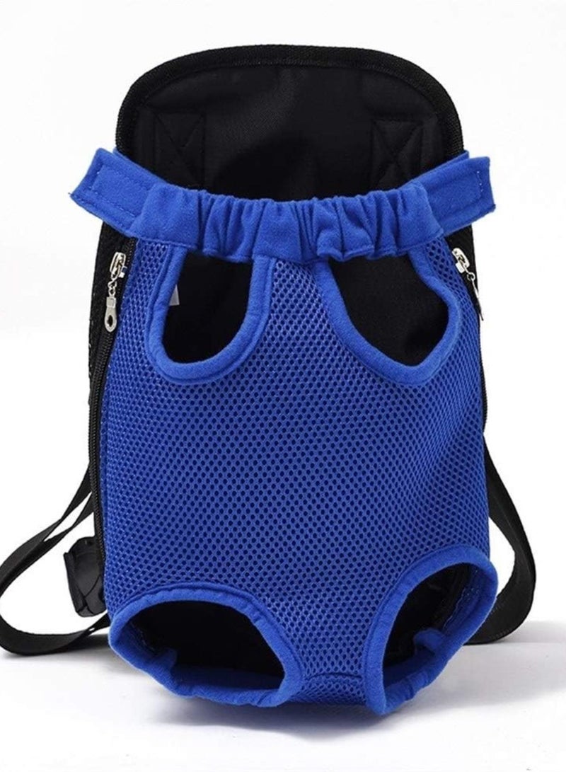 GGOOT Puppy Sling,Cat Sling Pet Dog Carrier Backpack Mesh Camouflage Outdoor Travel Products Breathable Shoulder Handle Bags For Small Dog Cats(Blue,XL) - Image 1
