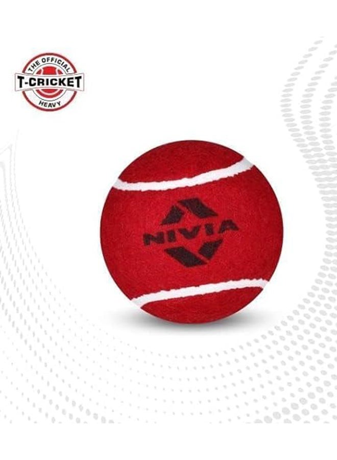 Nivia Heavy Tennis Ball Cricket Ball (Pack of 6) - Image 2