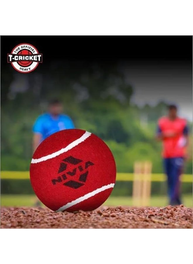 Nivia Heavy Tennis Ball Cricket Ball (Pack of 6) - Image 4