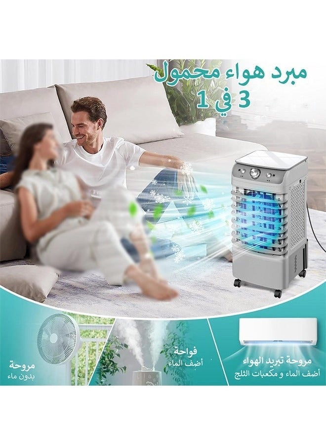 Cady One 6L Desert Air Cooler, Portable Desert Air Cooler with Water Tank and 3-Speed ​​Adjustable Air Conditioning Fan, 50W - Image 3