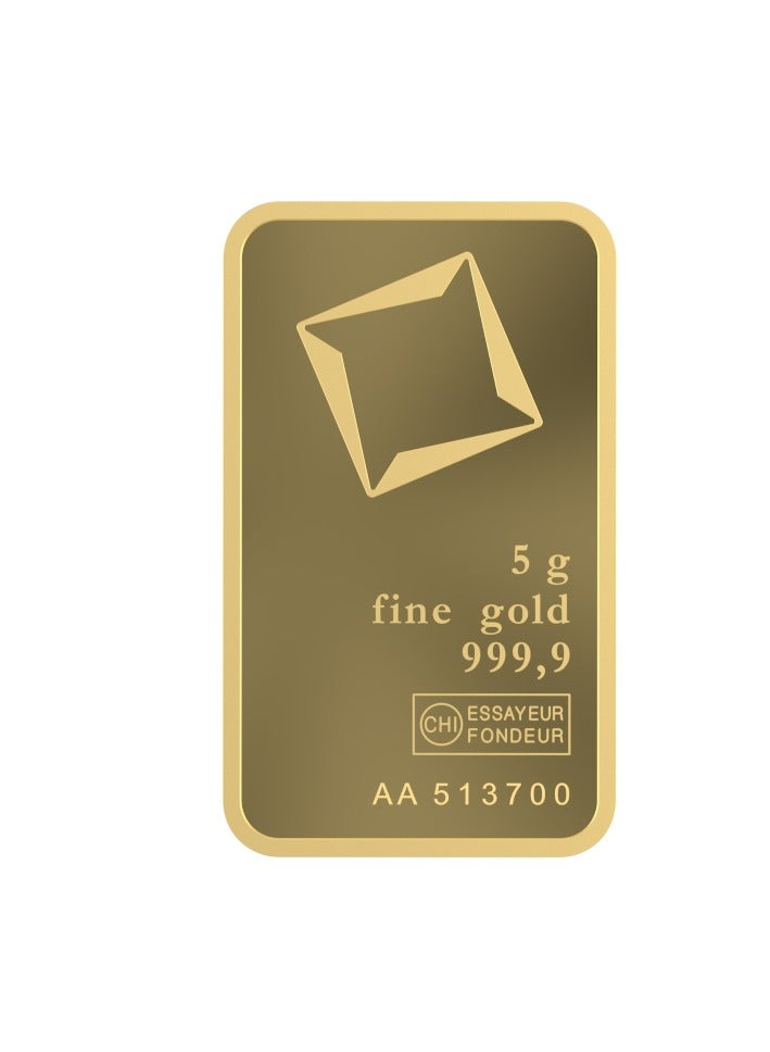 valcambi CKS Valcambi Suisse 5g Pure 999.9 Fine Gold Bar 24KT - 5 Grams  - Image 4