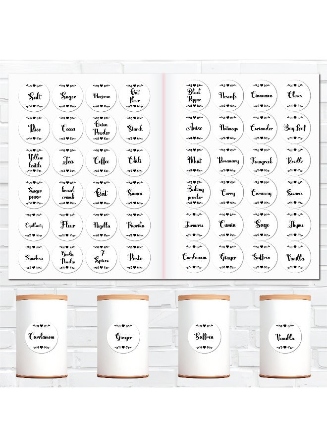 48Pcs Spice Sticker Labels – Waterproof Vinyl with Protective Coating, Durable Kitchen Organizer Tags for Herb and Seasoning Containers, Water-Resistant and Long-Lasting - Image 2