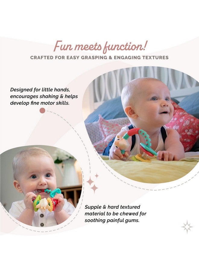 صوفي لا جيراف خشخيشة صوفي الزرافة متعددة الملمس | خفيفة وسهلة الإمساك | تُنشّط الحواس الخمس - Image 3