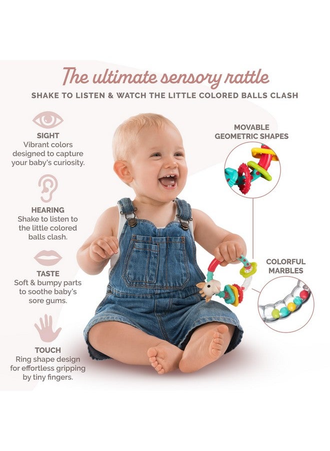 صوفي لا جيراف خشخيشة صوفي الزرافة متعددة الملمس | خفيفة وسهلة الإمساك | تُنشّط الحواس الخمس - Image 2