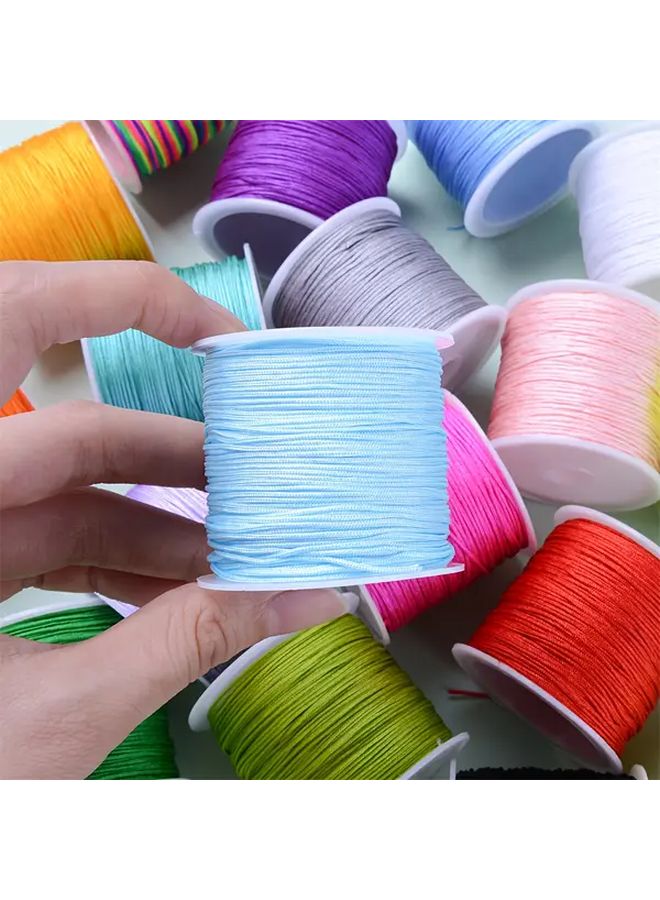 1 Roll 787.4 Inch 15 Black Sewing Thread 0.8mm Beaded Jewelry Making Supplies - Image 3