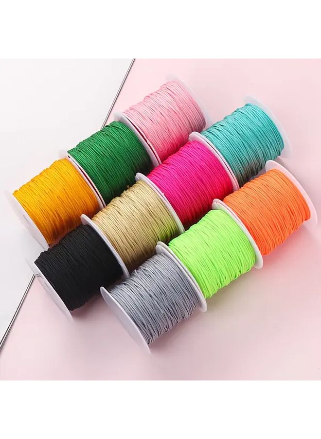 1 Roll 787.4 Inch 15 Black Sewing Thread 0.8mm Beaded Jewelry Making Supplies - Image 2