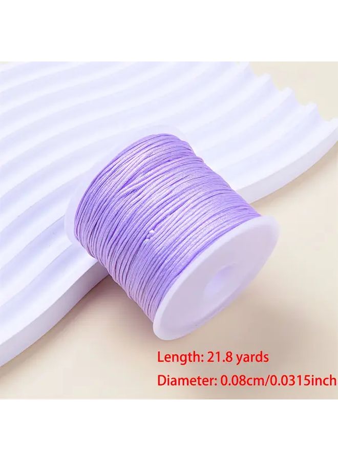1 Roll 787.4 Inch 15 Black Sewing Thread 0.8mm Beaded Jewelry Making Supplies - Image 4