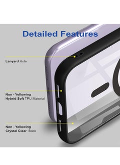 ten.tech Transparent magnetic protection case compatible with MagSafe for iPhone X / XS mobile phone, anti-shocks and scratches (black) Silicone back cover by Ten Tech  - Image 2