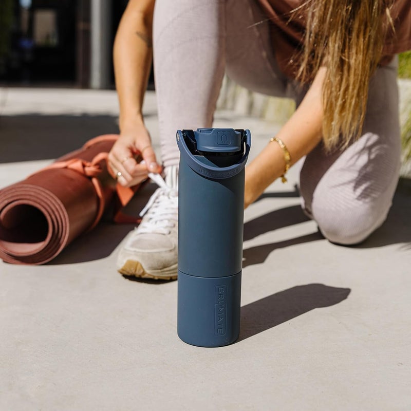 BrÃ¼Mate Rise 35oz Water Bottle With 100% Leakproof Covered Silicone Straw | Insulated Stainless Steel Water Bottle With Removable Straw | Fast Flow | Soft Sip Silicone Spout | BPA-Free (Primrose) - Image 4