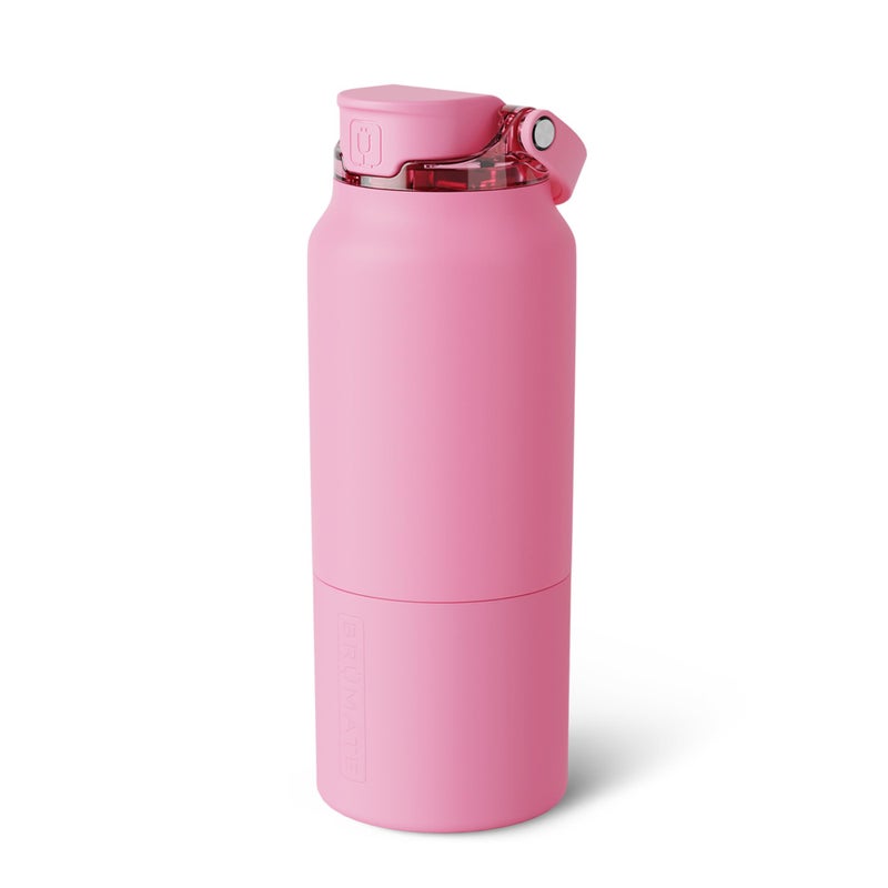 BrÃ¼Mate Rise 35oz Water Bottle With 100% Leakproof Covered Silicone Straw | Insulated Stainless Steel Water Bottle With Removable Straw | Fast Flow | Soft Sip Silicone Spout | BPA-Free (Primrose) - Image 1