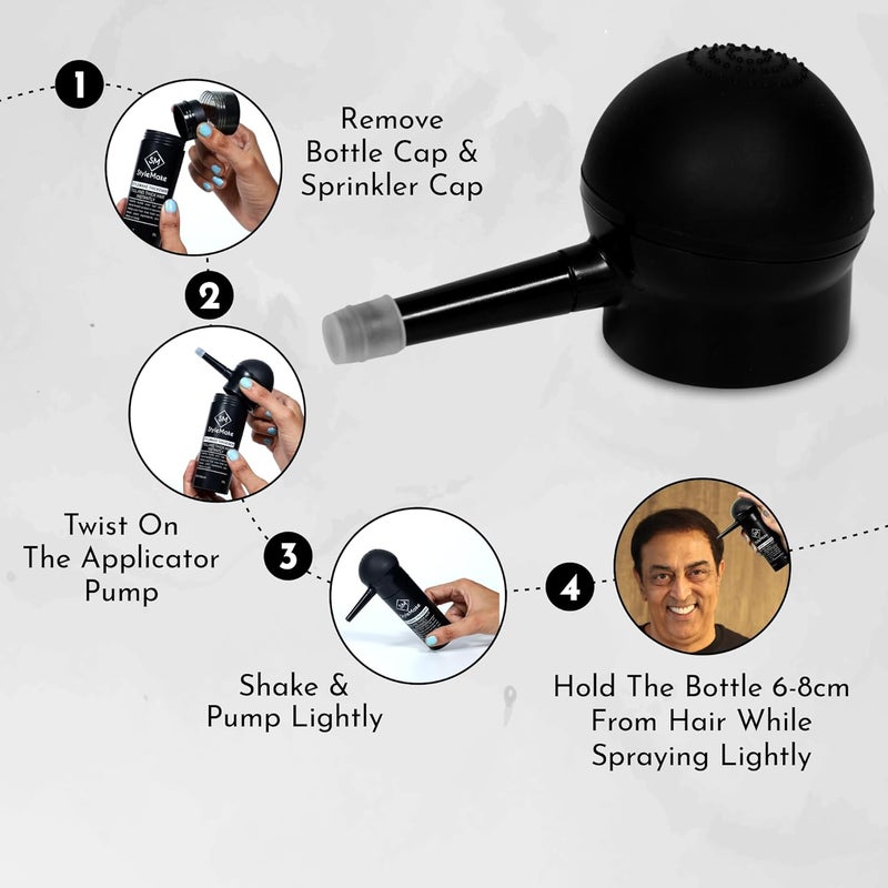 StyleMake Hair Fiber PumpApplicator For Thin  Fine Hair Use with StyleMake Thickener Hair Thickening Fibers StyleMake ApplicatorPump only - Image 3