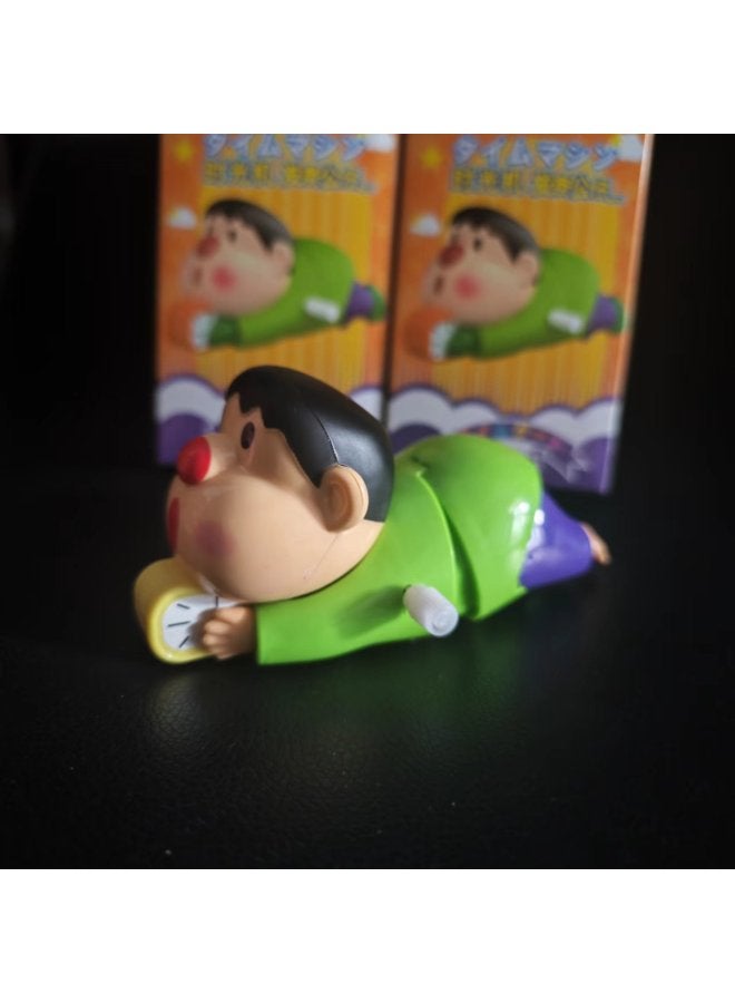 Shake Tone Little Red Riding Book Crayon Little Dynamic Life Series Blind Box Movable Hand Coil Toy Gift Acting-Color: Time Machine Fat Tiger (green)  - Image 1