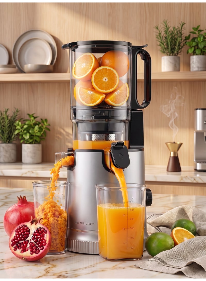Icyglee Slow Masticating Juicer Extractor 99.6% High Juice Yield Pulp-free, Slow Juicer for Fruit and Vegetables, Fruit Juicer with 13cm Wide Feed Chute, 150W  Cold Press Juicer  BPA Free - Image 1