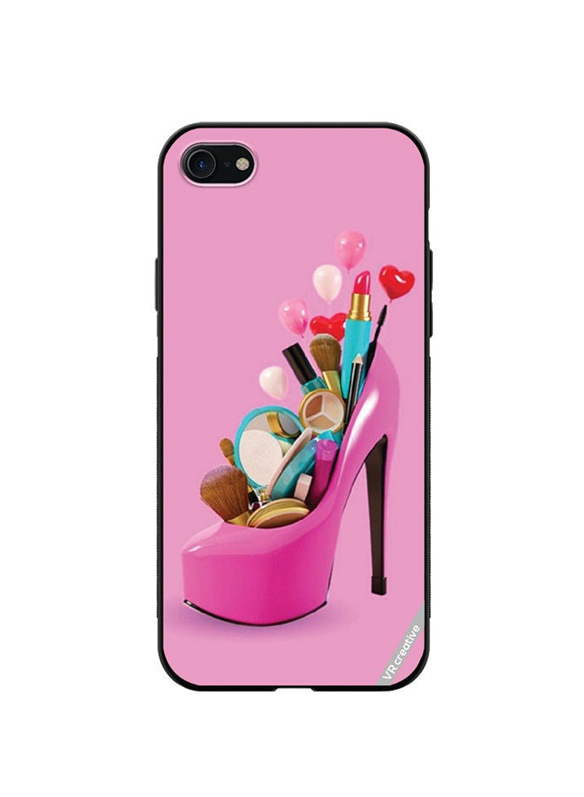 VR CREATIVE Protective Case Cover For Apple iPhone SE (2022) Barbie Shoe Design Multicolour - Image 1
