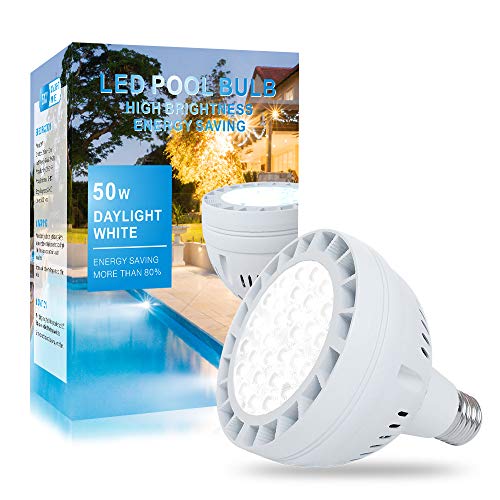 ALLISABLE 50W LED Pool Light for Inground Swimming Pool, 120V 5000LM Daylight Swimming Pool LED Light Bulb Replacement for 300-800W Traditional Bulb, Fit in for Pentair and Hayward Pool Light Fixtures - Image 5