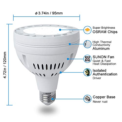 ALLISABLE 50W LED Pool Light for Inground Swimming Pool, 120V 5000LM Daylight Swimming Pool LED Light Bulb Replacement for 300-800W Traditional Bulb, Fit in for Pentair and Hayward Pool Light Fixtures - Image 2