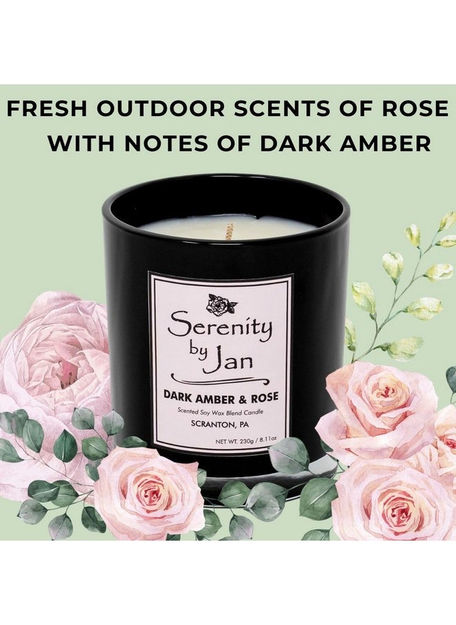 Chillkat Serenity by Jan Scented Candle, Dark Amber and Rose  - Image 2