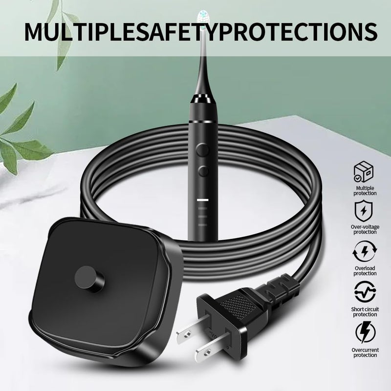 KOPBTBOY Charger for AquaSonic Electric Toothbrush, Replacement Charger Base for Aqua Sonic Black/Vibe Series Electric Toothbrush, Waterproof (Black) - Image 4
