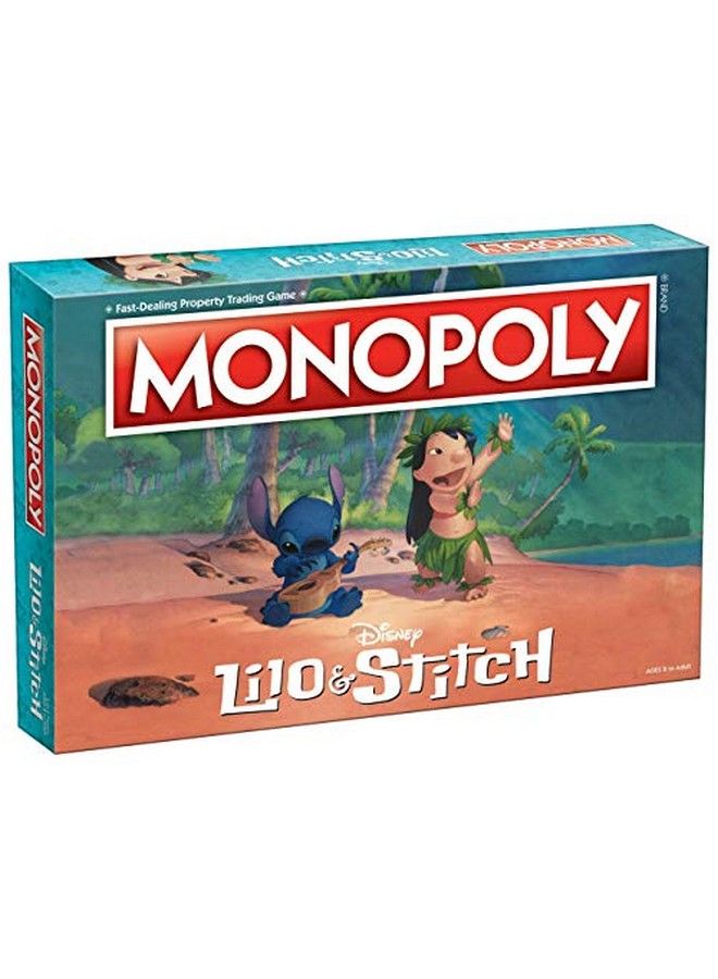 USAopoly مونوبولي: ديزني ليلو وستيتش؛ شراء وبيع وتبادل شخصيات من فيلم الرسوم المتحركة من إنتاج ديزني؛ لعبة مونوبولي الكلاسيكية؛ بضائع ليلو وستيتش المرخصة رسميًا - Image 1