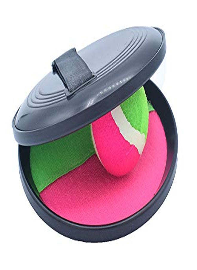 Velcro ball game catch ball with 4 catch discs, 2 balls, Velcro ball game  - Image 2