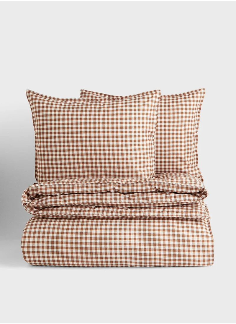 H&M Patterned Double/King Size Duvet Cover Set