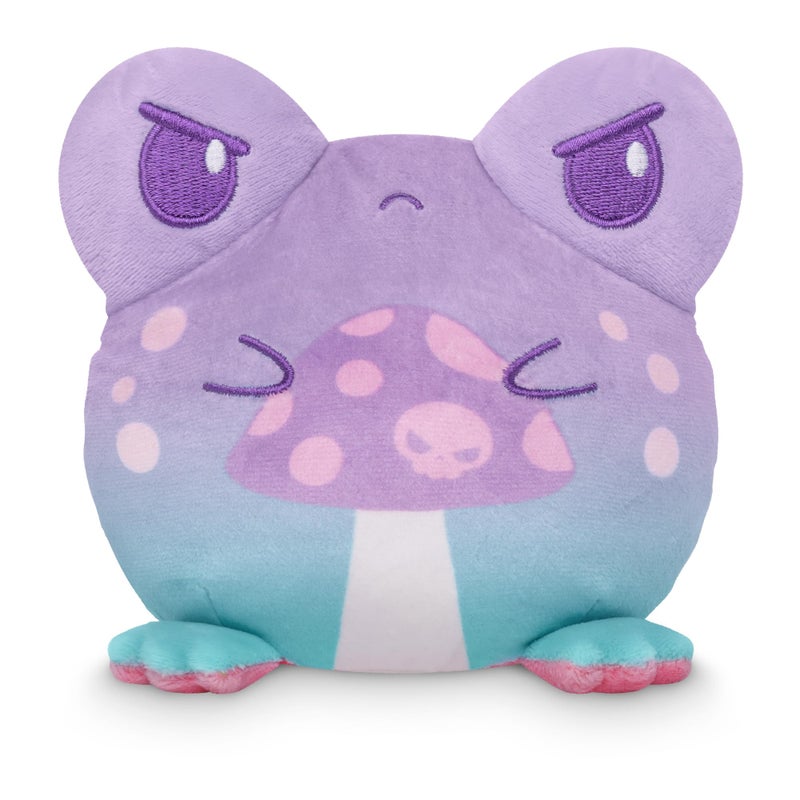 TeeTurtle Reversible 4" Frog Plushie - Mystical Mushroom - Cute Kawaii Soft Plush - Image 2