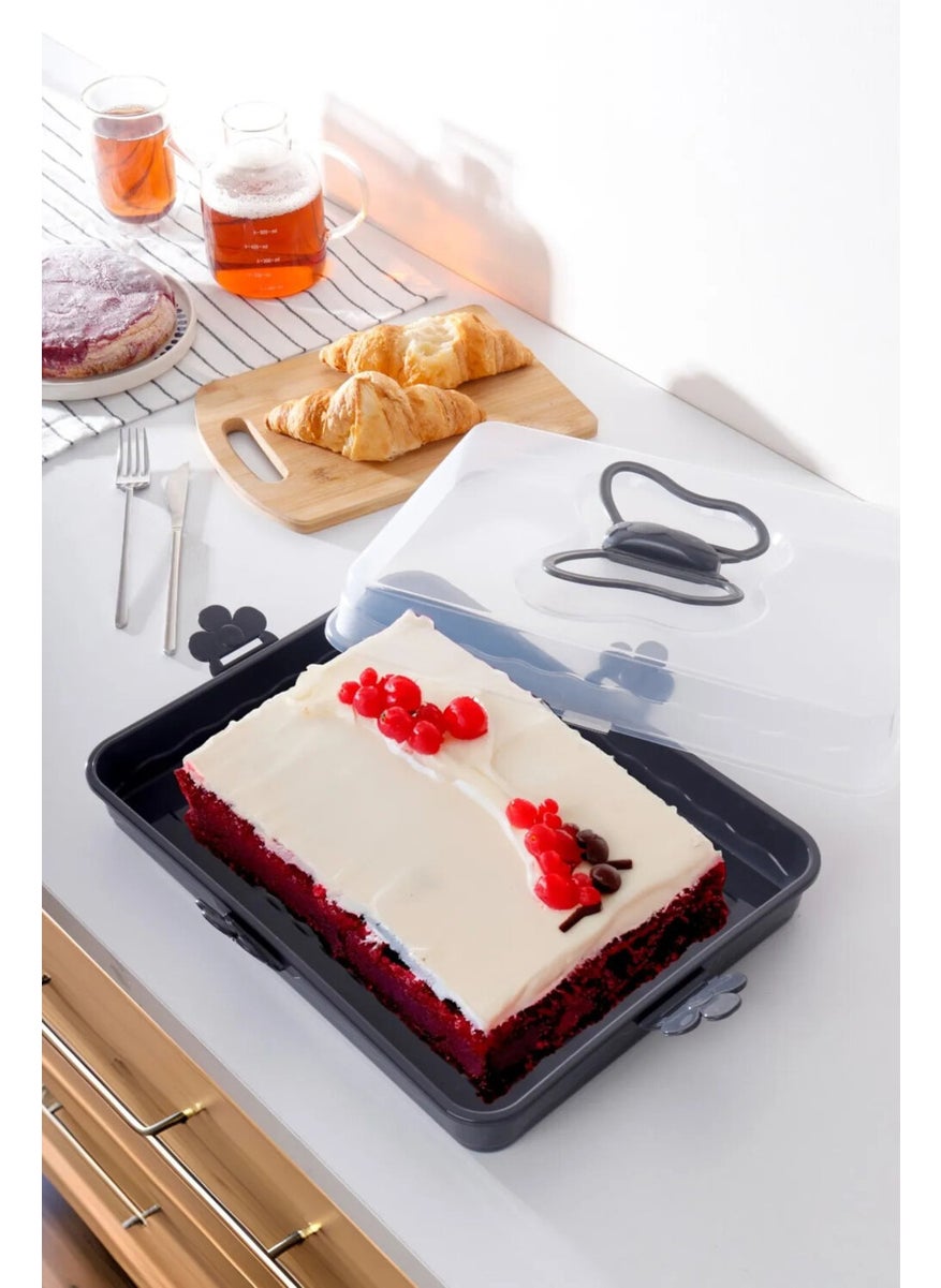 Kitchen Corner Rectangular Cake Cake Pastry Storage Container - Locked Pyrex Carrying Container - pzsku/Z6F23EED5B4B9D2CA50C8Z/45/_/1730513672/2fe1a8f2-7c0b-4325-b15f-b8de3bf3ecc0