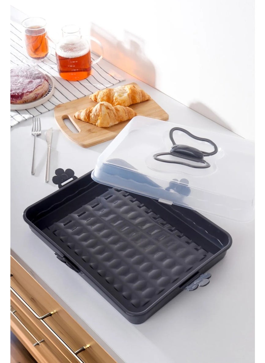 Kitchen Corner Rectangular Cake Cake Pastry Storage Container - Locked Pyrex Carrying Container - pzsku/Z6F23EED5B4B9D2CA50C8Z/45/_/1730513674/a0330bb2-a476-4960-9b8a-77d064e0e0e4