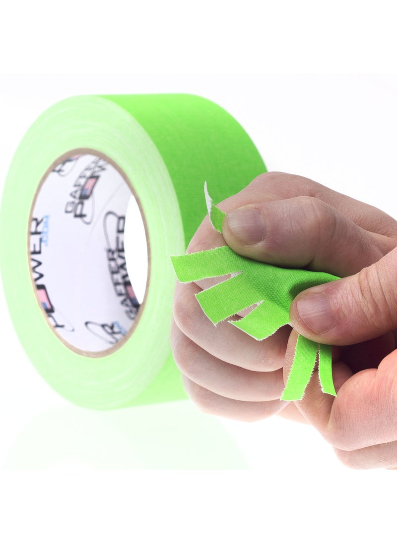 Gaffer Power Real Professional Grade Gaffer Tape| USA Made | No Residue | Non-Reflective | Multipurpose |Weather Resistant | Heavy-Duty | Green Fluorescent, 2 in X 30 Yds  - Image 5