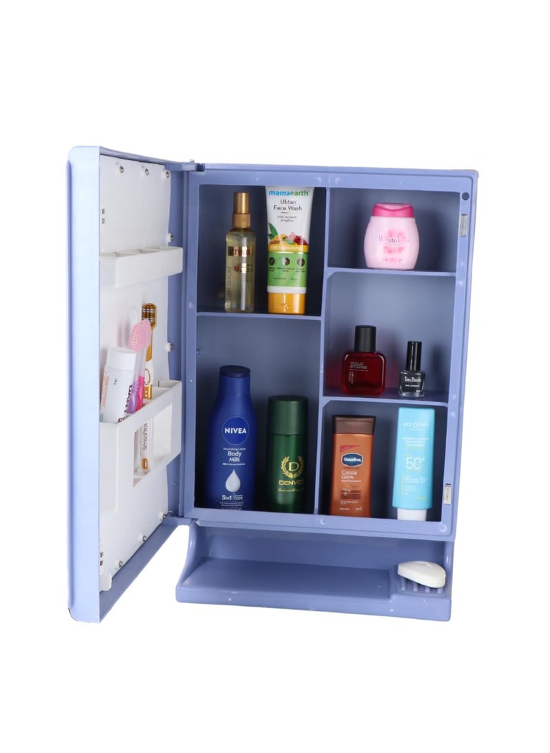 CIPLA PLAST CIPLA PLAST New Look Mirror Cabinet Bathroom Mirror Cabinet Mirror Cabinett Mir for Bathroom Storage Cabinet Bathroom Hardware Accessories Blue  - Image 3