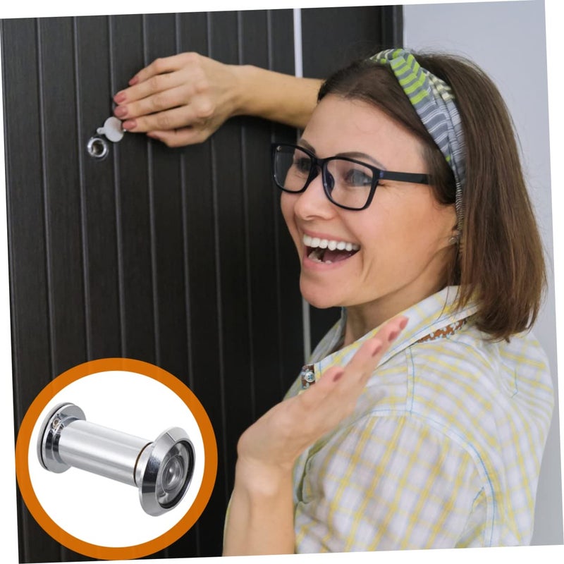 Matte Zinc Alloy Wide Angle Rotating Door Peephole Viewer For Front Door Safety - Image 5