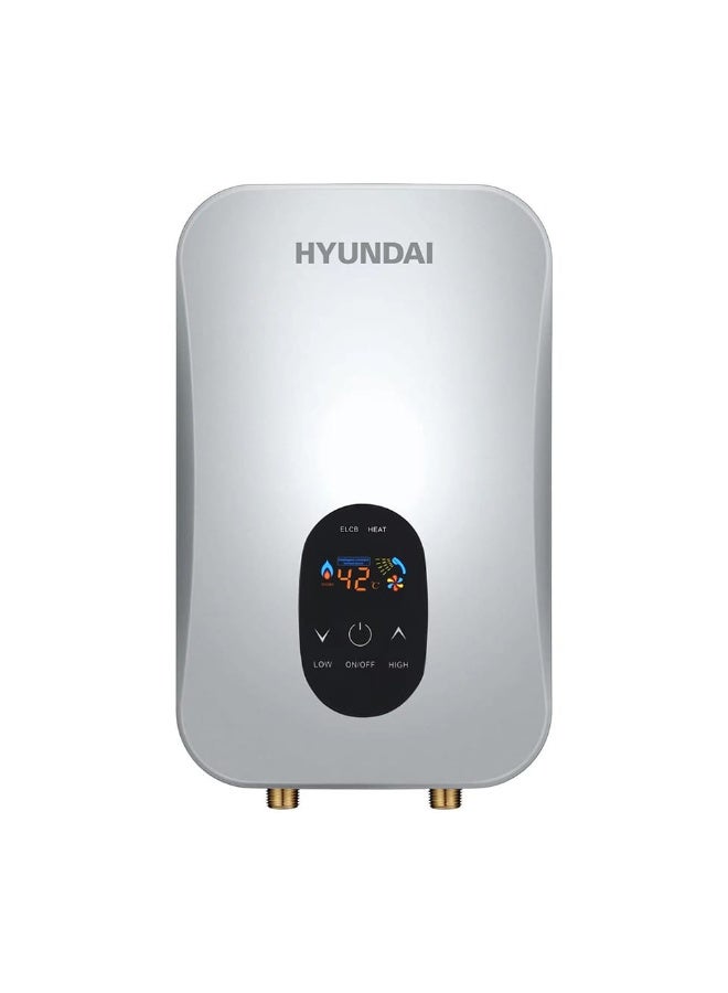 هيونداي سخان مياه كهربائي فوري من هيونداي Q0490A فضي