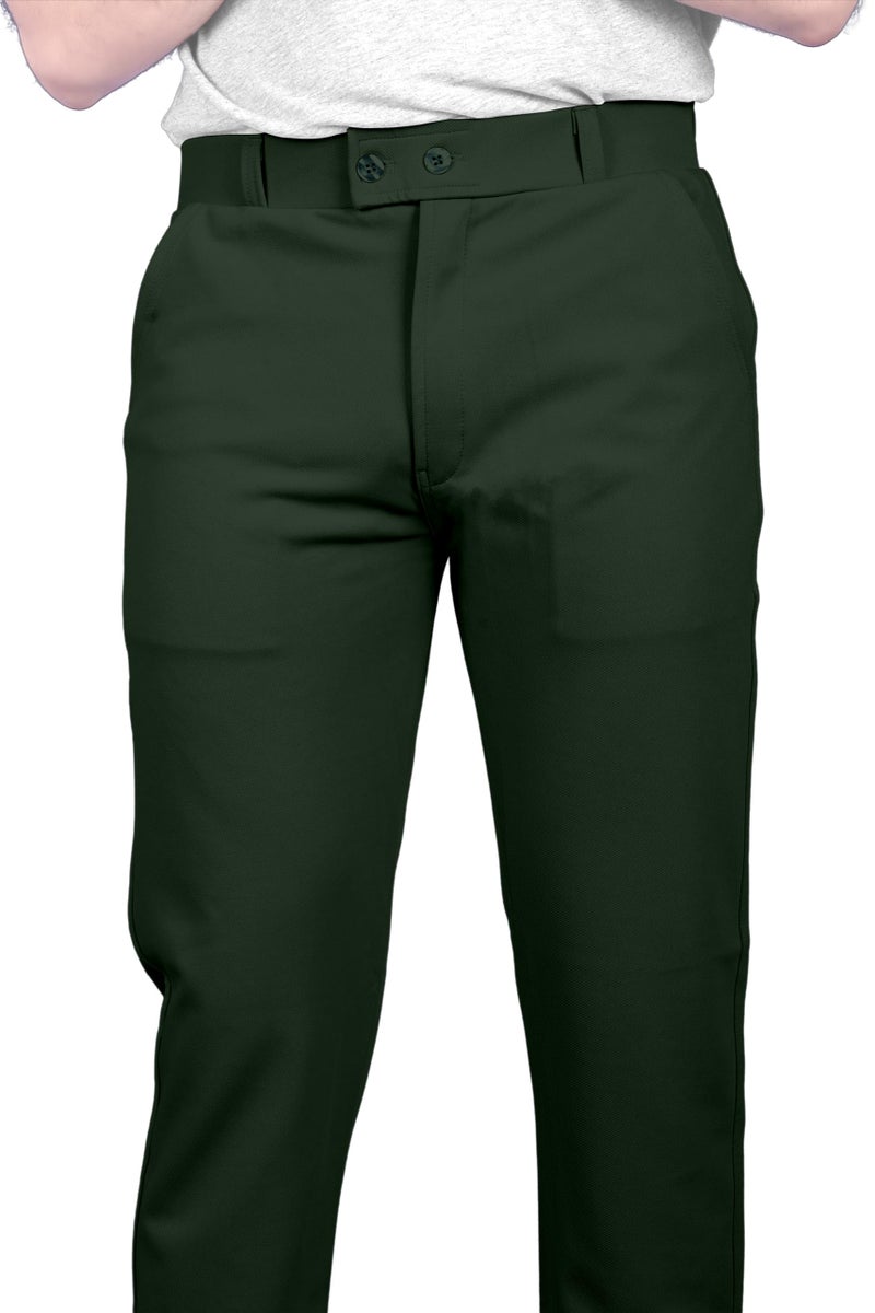 HARSHAD KUMAR & CO Men's Lycra Formal Trousers, Dress Pants (42, Olive) - Image 5