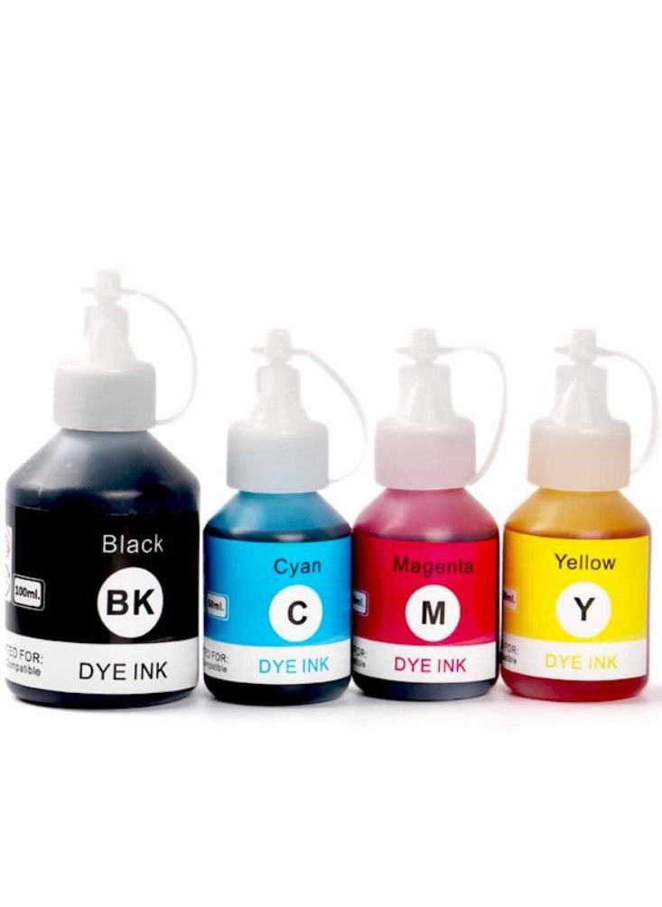 NexNova - BT6000 BT5000 Ink for Brother Ink Tank 4-Color (Black Cyan Magenta Yellow) Printers Refill for DCP - T300 T500W T700W T310 T510W T710W MFC - T800W T810W T910W T4500DW - Image 1