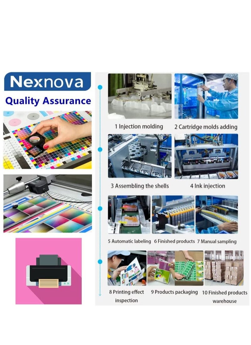 NexNova - BT6000 BT5000 Ink for Brother Ink Tank 4-Color (Black Cyan Magenta Yellow) Printers Refill for DCP - T300 T500W T700W T310 T510W T710W MFC - T800W T810W T910W T4500DW - Image 1