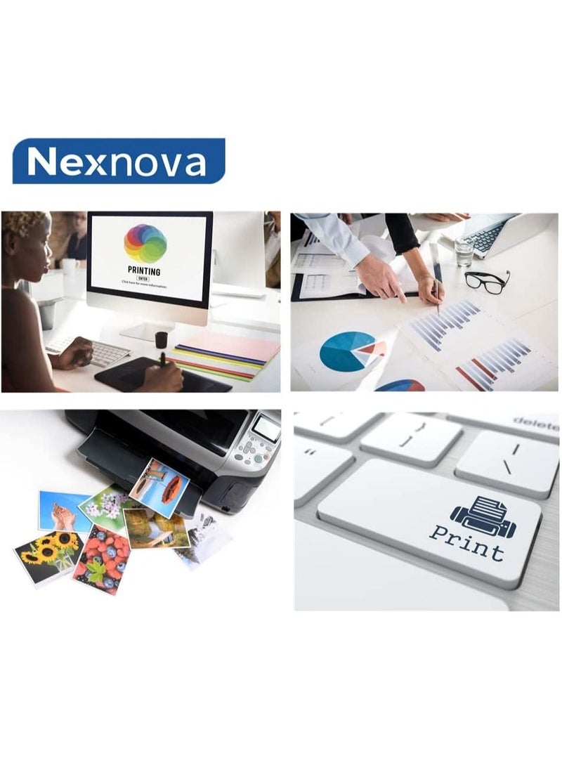 NexNova - BT6000 BT5000 Ink for Brother Ink Tank 4-Color (Black Cyan Magenta Yellow) Printers Refill for DCP - T300 T500W T700W T310 T510W T710W MFC - T800W T810W T910W T4500DW - Image 1